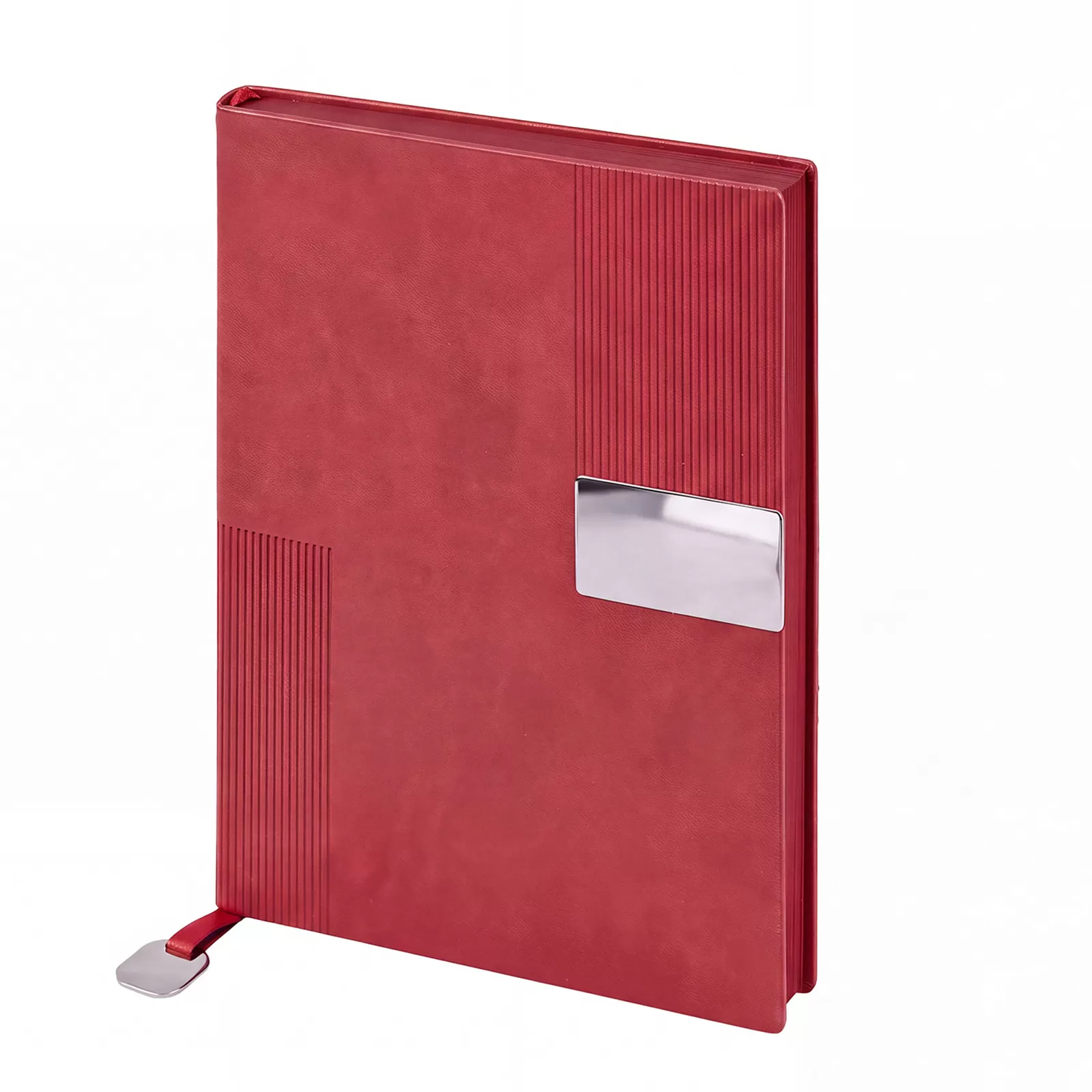 KUĞULU KIRMIZI TARİHSİZ DEFTER (15X21 CM)