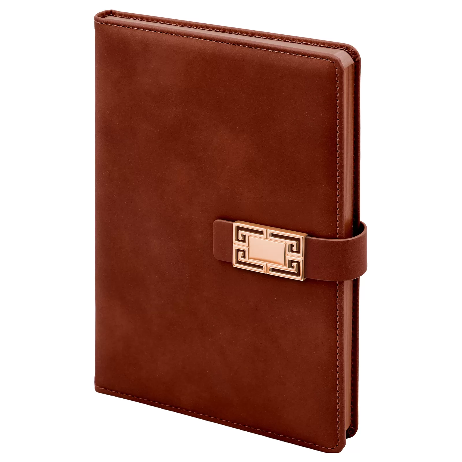 ÖVEÇLER KAHVERENGİ TARİHSİZ DEFTER (15X21 CM)