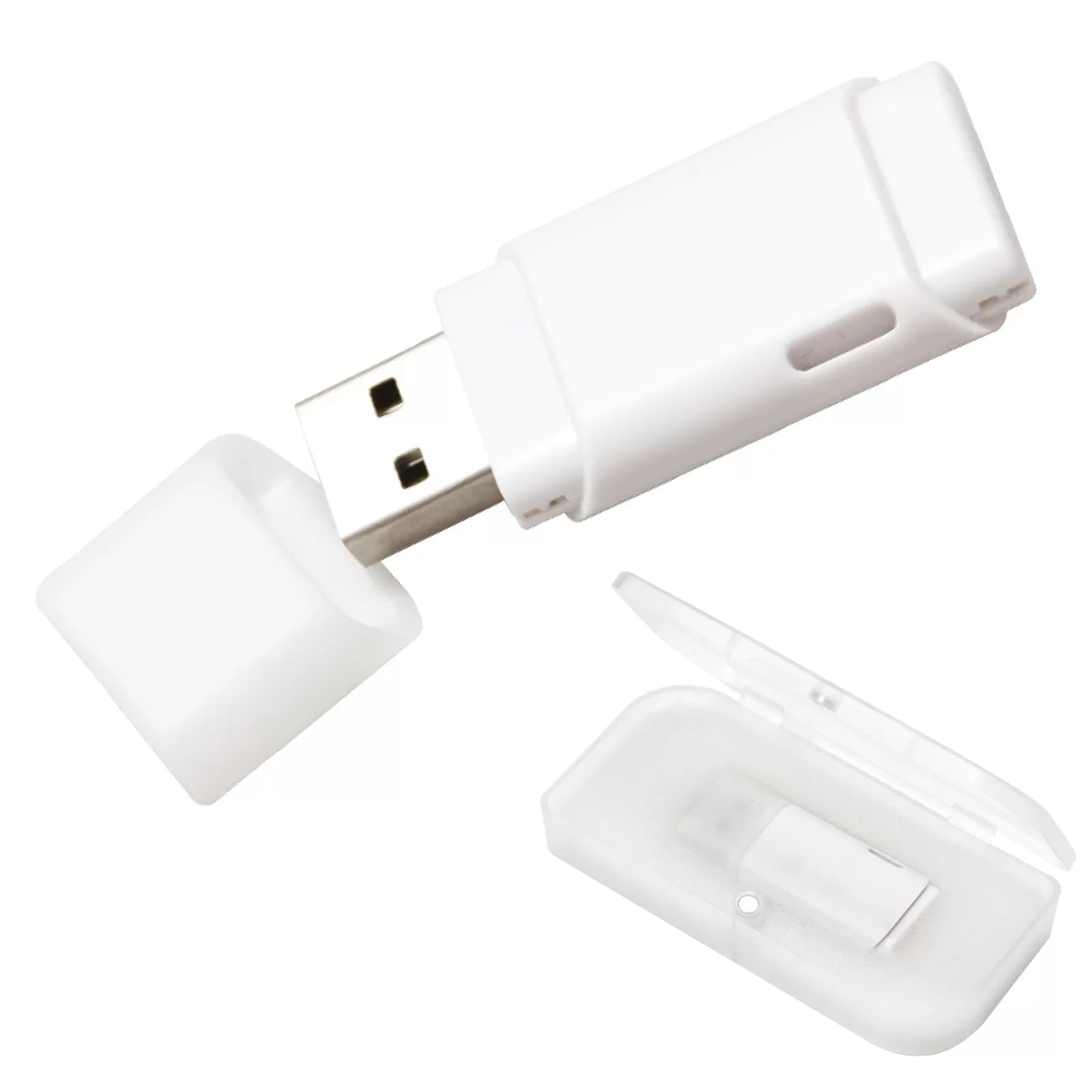 UYGUR BEYAZ PLASTİK USB BELLEK (64 GB)